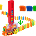 Domino Train Set with Automatic Domino Dispenser